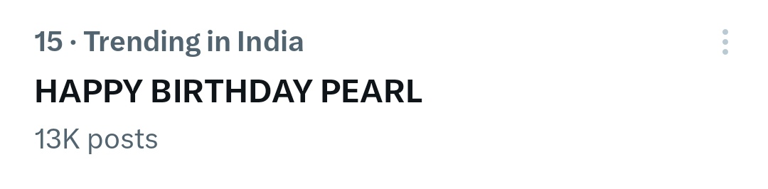 13k+ tweets done..!!! Congratulations everyone...

HAPPY BIRTHDAY PEARL 
#PearlVPuri