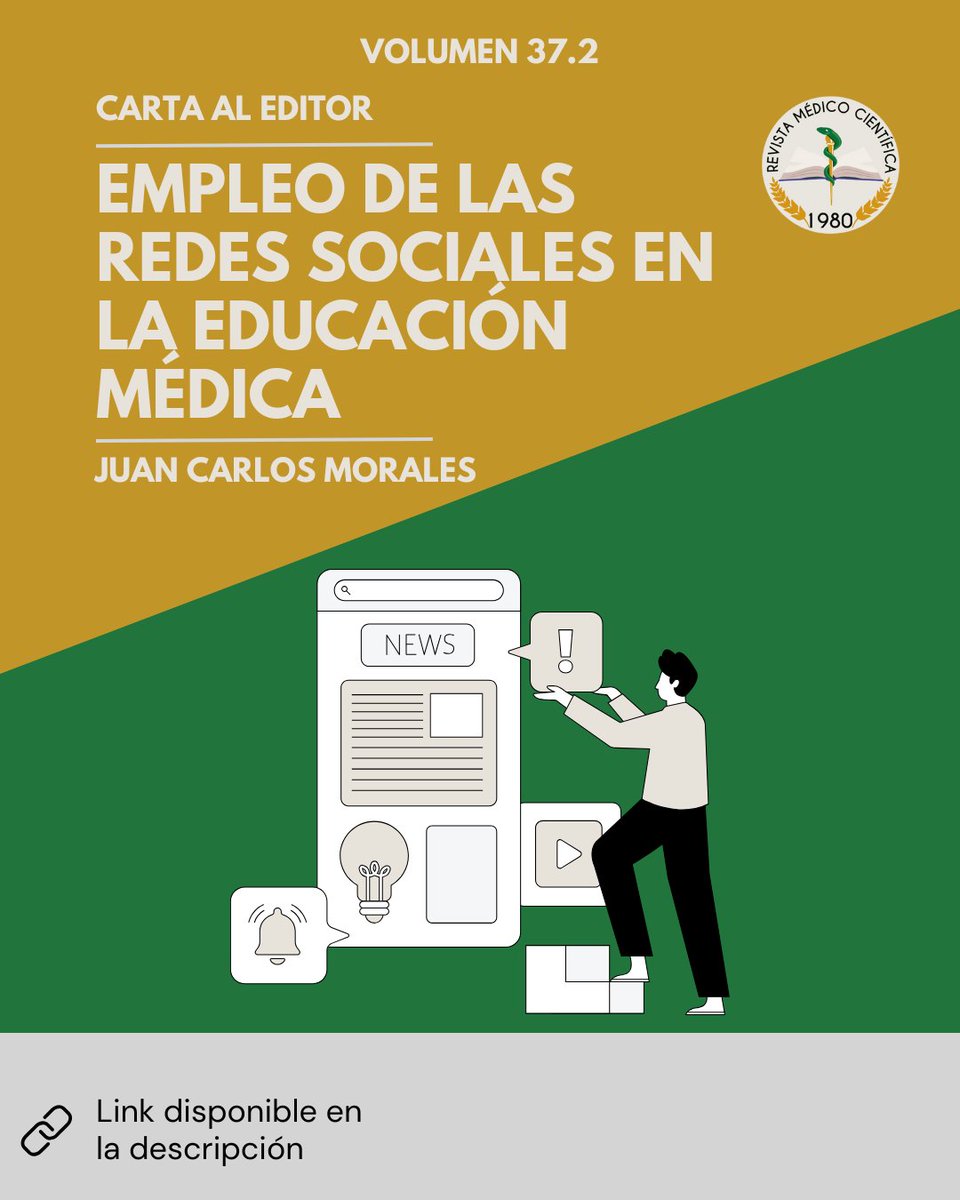 📚 Empleo de las redes sociales en la educación médica por Juan Carlos Morales

💻Les invitamos a visitar el Portal de Revistas Científicas de la Universidad de Panamá:
revistas.up.ac.pa/index.php/revi…