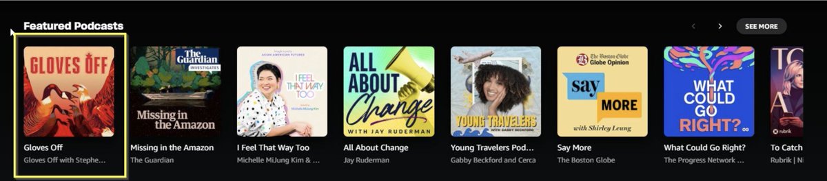 Stephen Marche (@stephenmarche) on Twitter photo Big news! Our podcast is available on <a href="/amazonmusic/">Amazon Music</a> —just say “Alexa, play Gloves Off with Stephen Marche” <a href="/PlayMorePods/">Podcasts on Amazon Music</a> Big news! Our podcast is available on <a href="/amazonmusic/">Amazon Music</a> —just say “Alexa, play Gloves Off with Stephen Marche” <a href="/PlayMorePods/">Podcasts on Amazon Music</a>