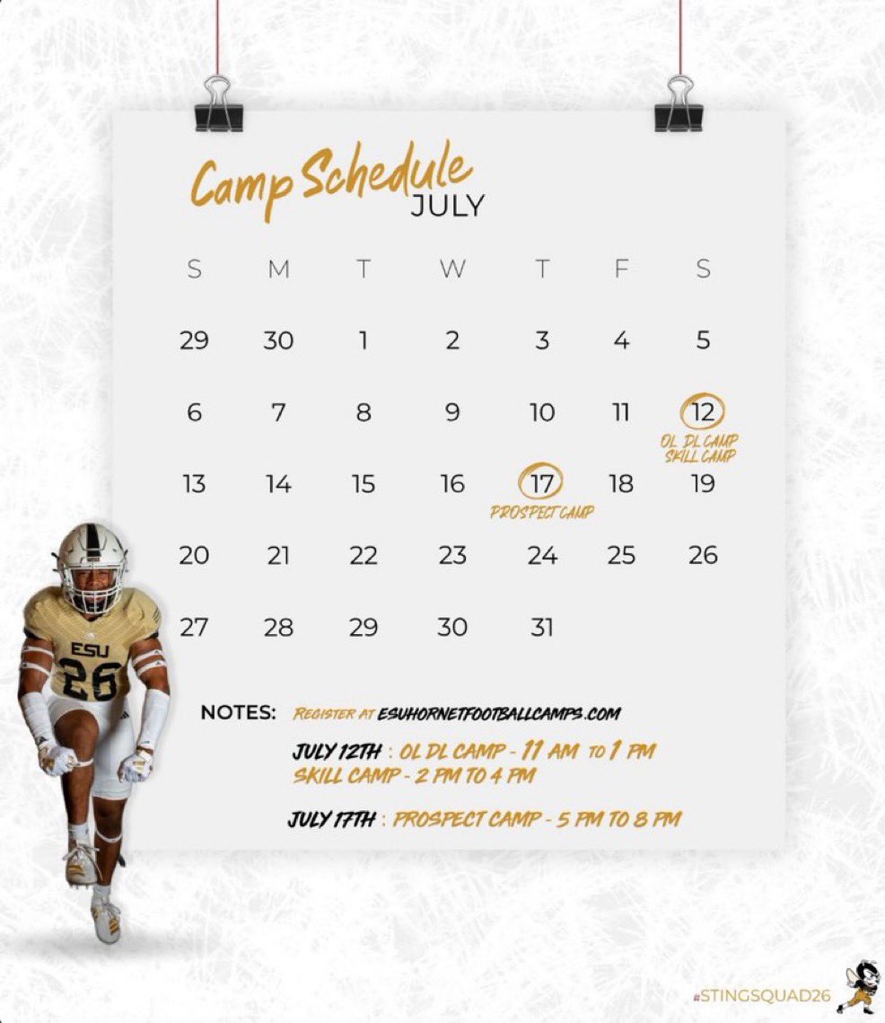 It's almost that time!

If you want a chance to compete and showcase your talents there is no better place to be!!

See you on July 12th &amp; 17th future Hotnets!!!

#StingersUp 🐝