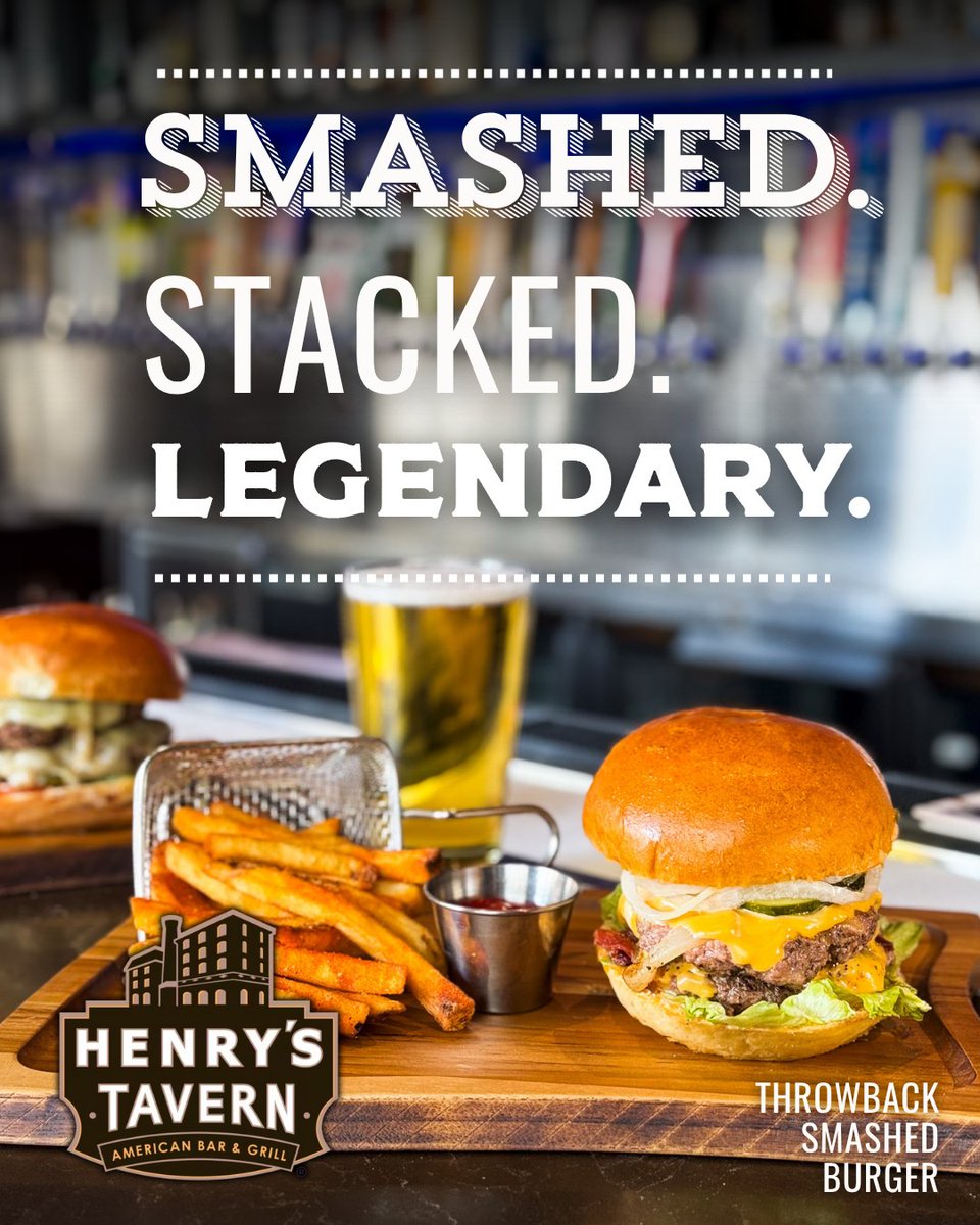 Enjoy a nostalgic #ThrowbackThursday with our old-school Smash Burger and a frosty 🍺!🍔🔙
