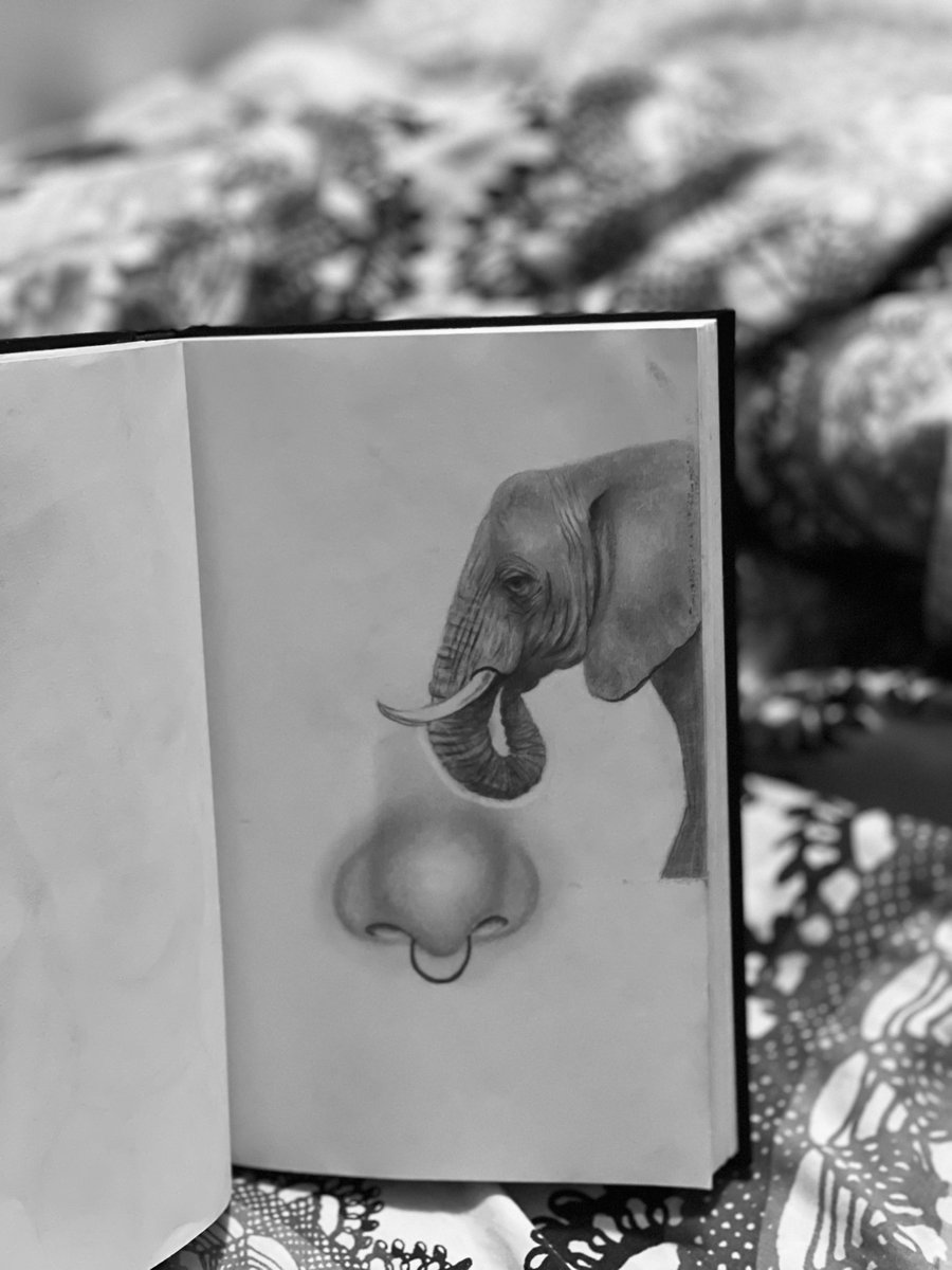 تم بحمد الله رسم الفيل الي جلس بخيالي فتره وشكراً🐘
#art #فضفضه