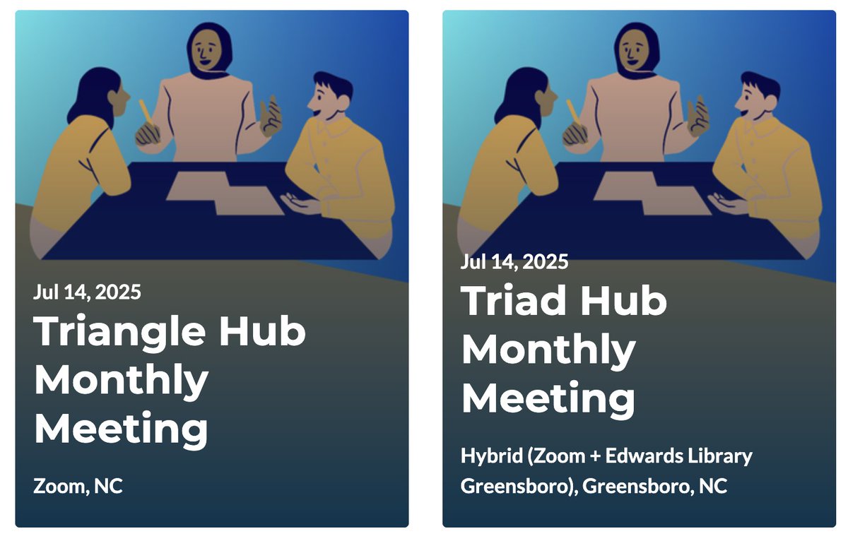 Interested in getting involved with Better Ballot NC? Join us next week on Zoom or in person to learn how you can spread the word about #RankedChoiceVoting! 

🗓️ Monday, July 14 
📍 Triad Hub: Zoom + Edwards Library Greensboro
📍 Triangle Hub: Zoom

RSVP: betterballotnc.org/events