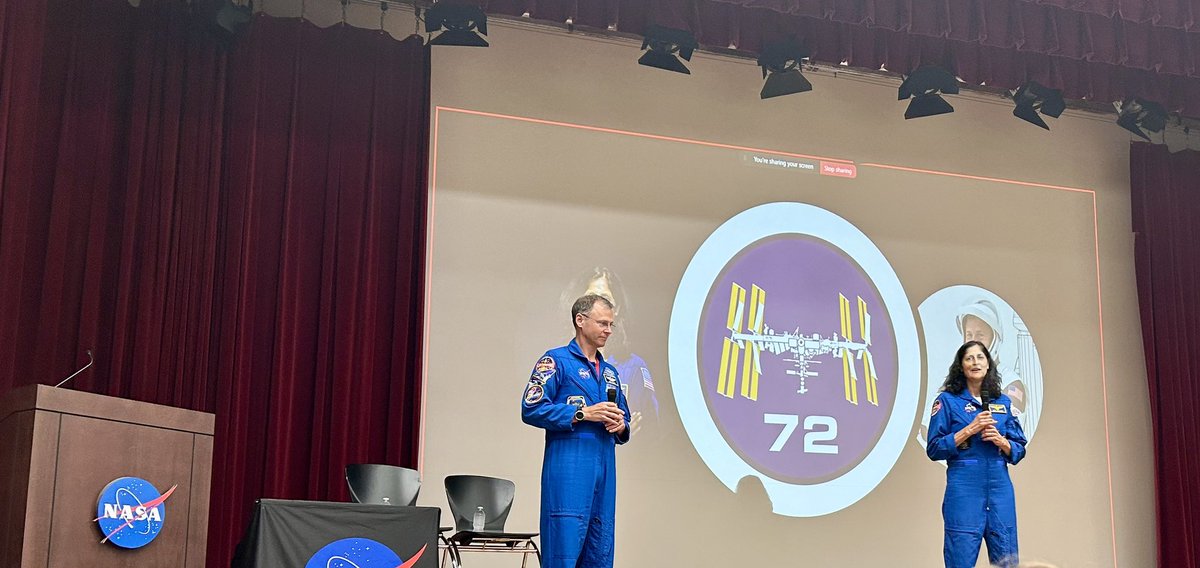 Great to catch up with <a href="/Space_Station/">International Space Station</a> #Expedition72 Astronauts, <a href="/Astro_Suni/">Sunita Williams</a> &amp; <a href="/AstroHague/">Nick Hague</a>, that came back today to share their mission overview 🚀✨🛰️ 🌎