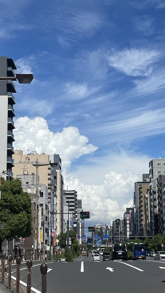 今天下午好大团的云