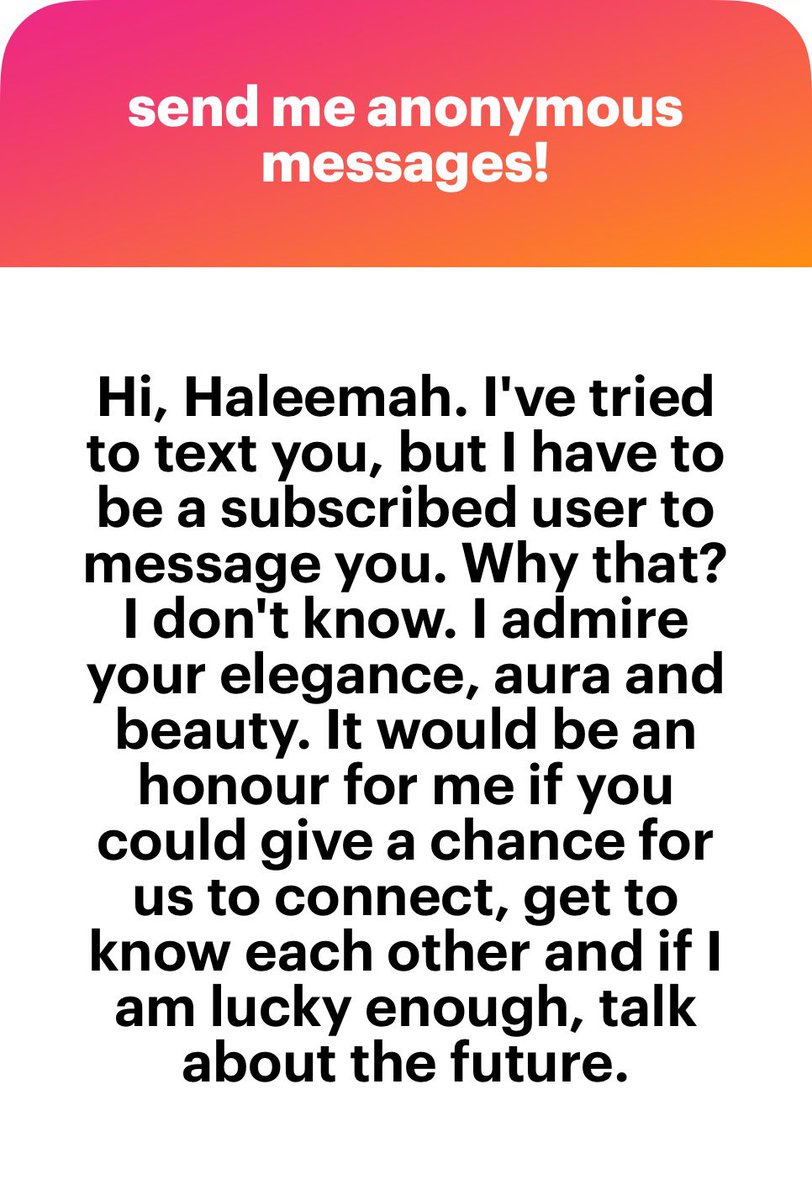 Oh I’m so sorry about that
I honestly don’t know why