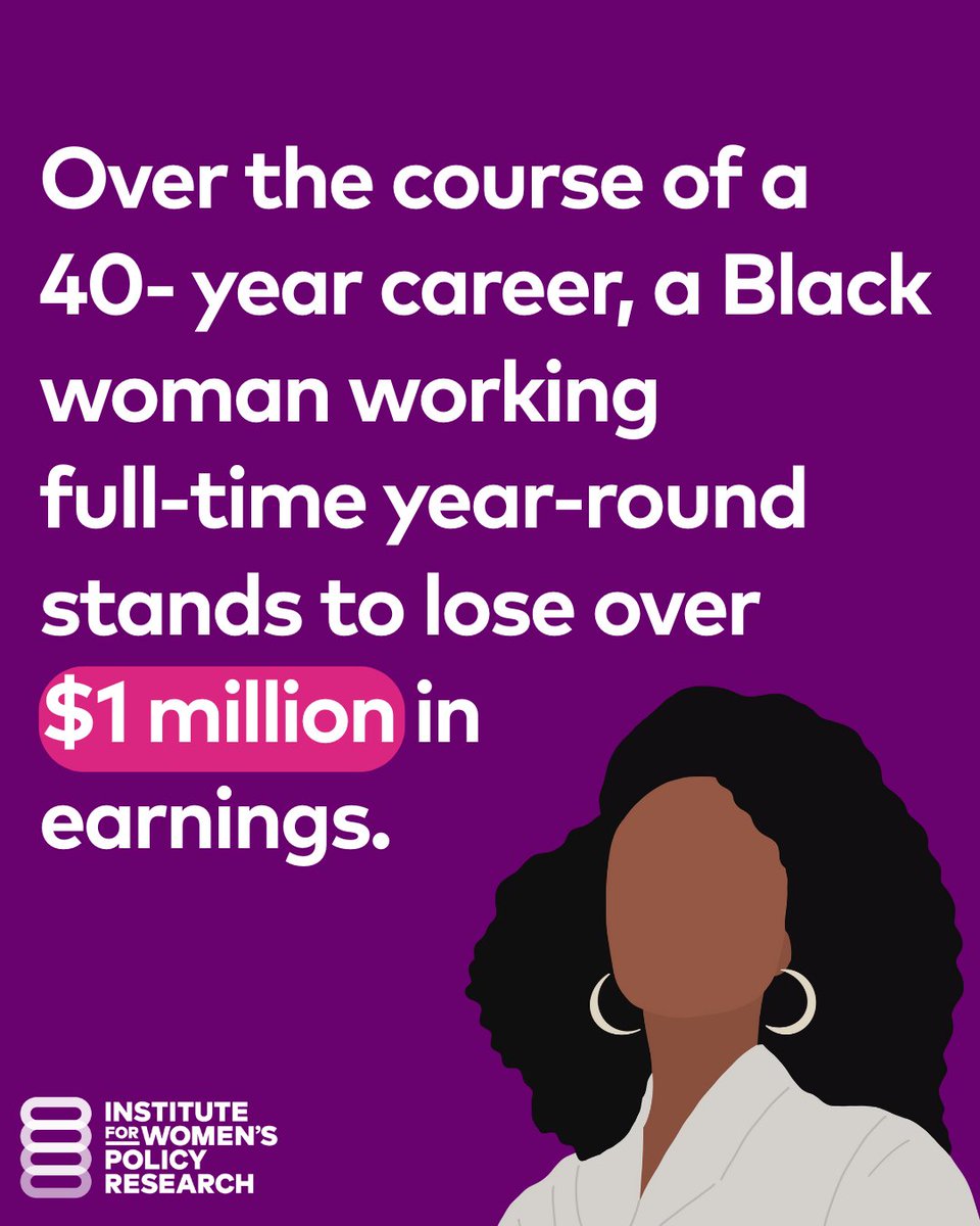 Over a 40-year career, Black women working full-time year-round lose over $1 million to the wage gap.

That’s $1 million not going toward a home, retirement, education, child care, or generational wealth.

This #BlackWomensEqualPayDay, we’re demanding more than awareness—we’re
