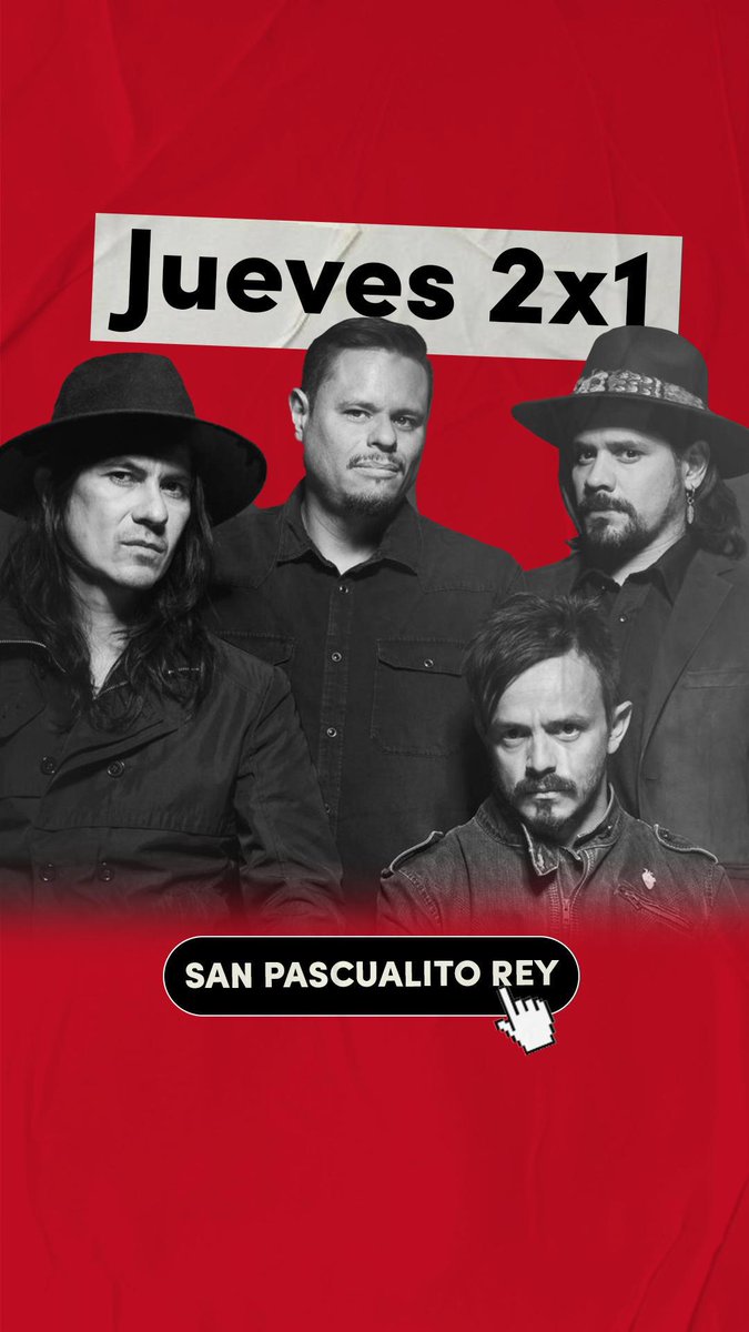 Eit.....Nos acaba de llegar esta liga... este Jueves  2 X 1 para la tocada San Pascualito Rey  del  19 de Julio... 25 años Bailando en la Oscuridad es el momento de verlos ticketmaster.com.mx/event/3D0062BB…      <a href="/ForoTims/">Foro Tims</a>  @SanPascualitoRey #rockmexicano #SanPascualito #rockmonterrey