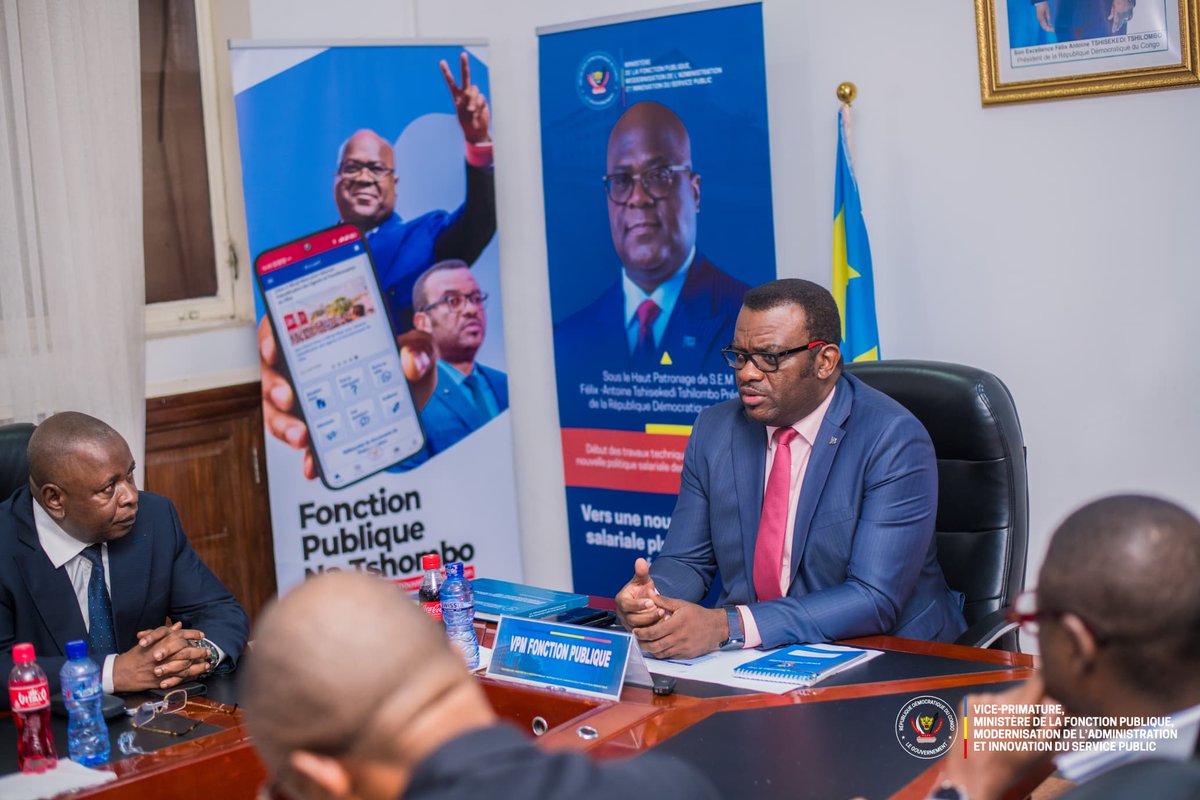 FonctionPubliqueRdc (@fp_rdc) on Twitter photo #FonctionPubliqueRDC | Ce mercredi 09 juillet 2025, Son Excellence Monsieur le Vice-Premier Ministre, Jean-Pierre <a href="/LihauEbua/">Jean-Pierre LIHAU</a>, a reçu en audience le caucus des députés élus du Kongo Central.
Satisfaits des avancées notables enregistrées dans le cadre des réformes visant la #FonctionPubliqueRDC | Ce mercredi 09 juillet 2025, Son Excellence Monsieur le Vice-Premier Ministre, Jean-Pierre <a href="/LihauEbua/">Jean-Pierre LIHAU</a>, a reçu en audience le caucus des députés élus du Kongo Central.
Satisfaits des avancées notables enregistrées dans le cadre des réformes visant la