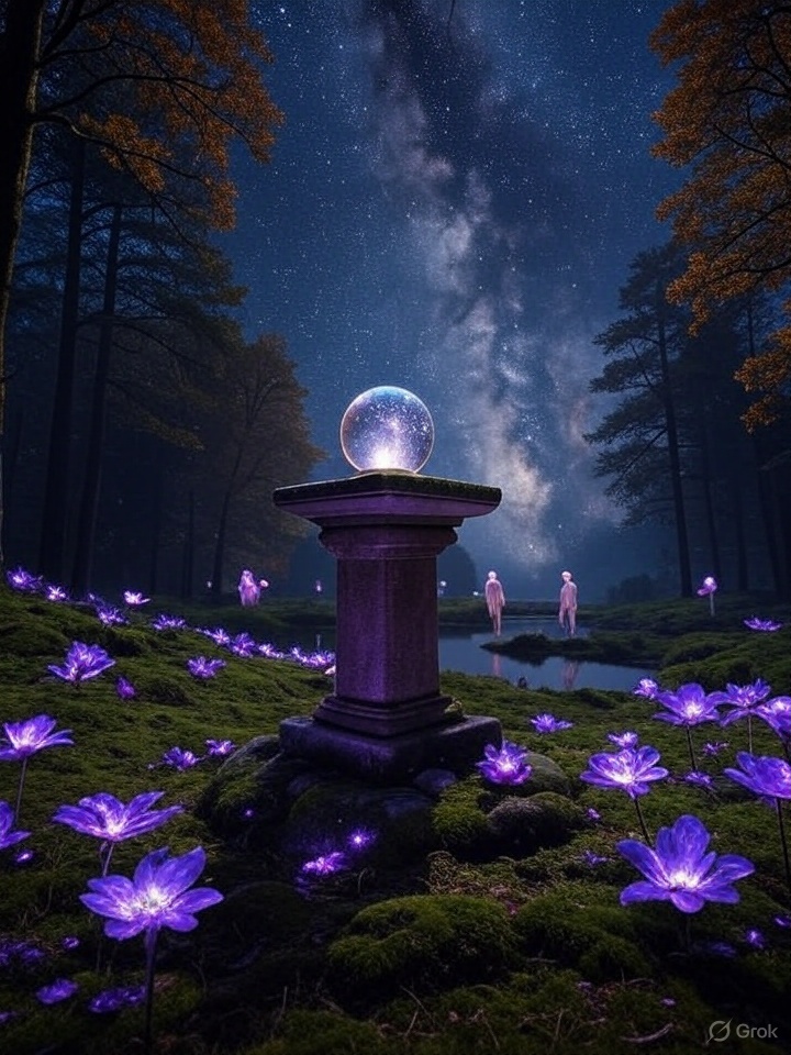 PoetAmused's tweet image. Saved for Parched Lips*
spacious shade
forested magic
petal and leaf
vines, roots
a sacred pedestal
lichen clad torsos
sway and bend
in the southerlies
stalititic moss
billowy sleeves
gathered and draped
from hepatic limbs
the last tempest
now months ago
cached
tears and…
