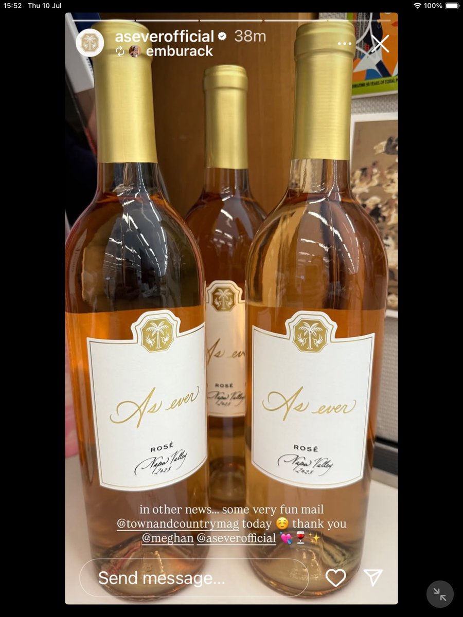 From As Ever Official Instagram 

#AsEverOfficial has posted excerpts from InStyle article 

‘Thanks <a href="/InStyleMagazin/">InStyle</a> and cheers to a beautiful summer!’ 🍷 

#AsEverOfficial 
#MeghanSussex 
#MeghanDuchessofSussex