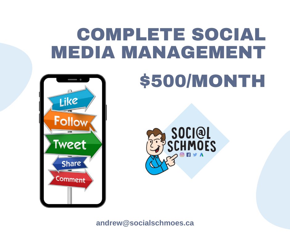 SocialSchmoes's tweet image. Our Simple But Effective package covers the basics, but if you want a team member without the full-time cost, our Complete Social Media Management package is for you! 💻✨ Contact us to learn more! #SocialMediaSupport #MarketingHelp #ContentStrategy