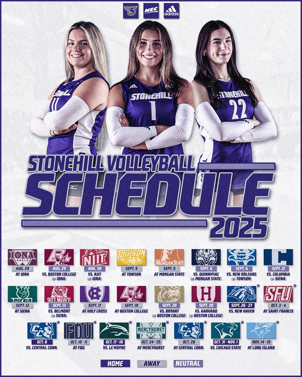 GoStonehill's tweet image. The countdown starts now⏳📆
The @StonehillVB 2025 schedule is officially HERE! 🏐🔥
Check out the full slate⬇️
🔗bit.ly/4lxtYsA
#GoHill | #NECWVB