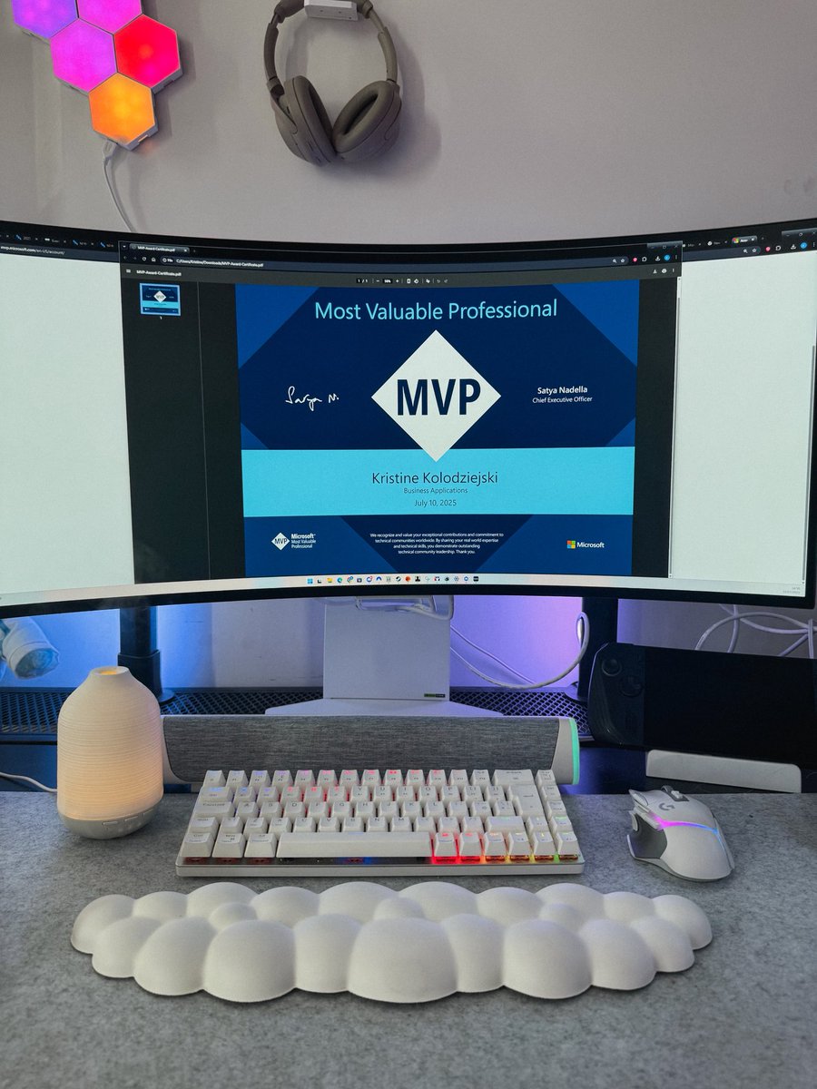 Thank you Microsoft 🫡

Super proud of this one, and proud of myself. 

It has been an extremely hectic year keeping up with my full time job, a racing career, growing my social media platform, training, sim racing and amongst that contributing to the technical community,