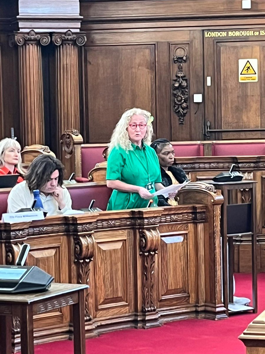 Islington Labour 🌹 #OnYourSide (@islingtonlabour) on Twitter photo Cllr <a href="/UnaOHalloran/">Cllr. Una O'Halloran</a> delivers her Leader’s remarks, mentioning key milestones across the borough, and major achievements such as the Platinum accreditation for domestic abuse support and being named the number one single tier council in the UK for tackling climate change! 🌳🥳🏆 Cllr <a href="/UnaOHalloran/">Cllr. Una O'Halloran</a> delivers her Leader’s remarks, mentioning key milestones across the borough, and major achievements such as the Platinum accreditation for domestic abuse support and being named the number one single tier council in the UK for tackling climate change! 🌳🥳🏆