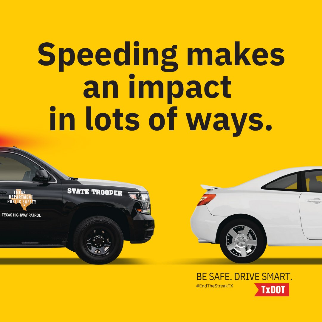 Austin_Police's tweet image. The speed limit is a maximum, not a requirement. Always match your speed to road conditions – whether it's rain, fog, or heavy traffic.
#EndTheStreakTX #BeSafeDriveSmart #DriveLikeATexan
.
El límite de velocidad es un valor máximo, no una obligación. Ajusta siempre tu velocidad a…