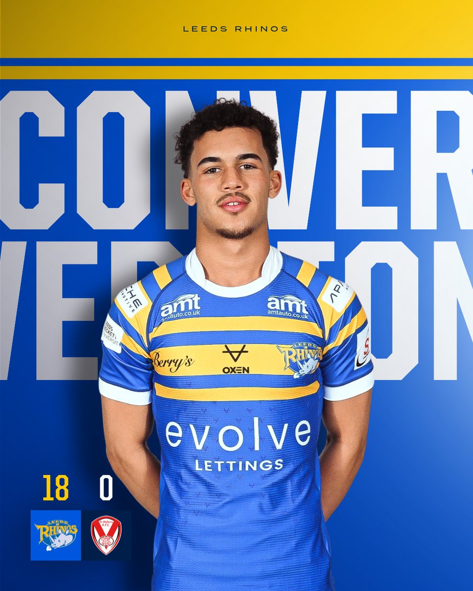 3/3 from Thomas!
Rhinos U18s 18 - 0 Saints U18 33'