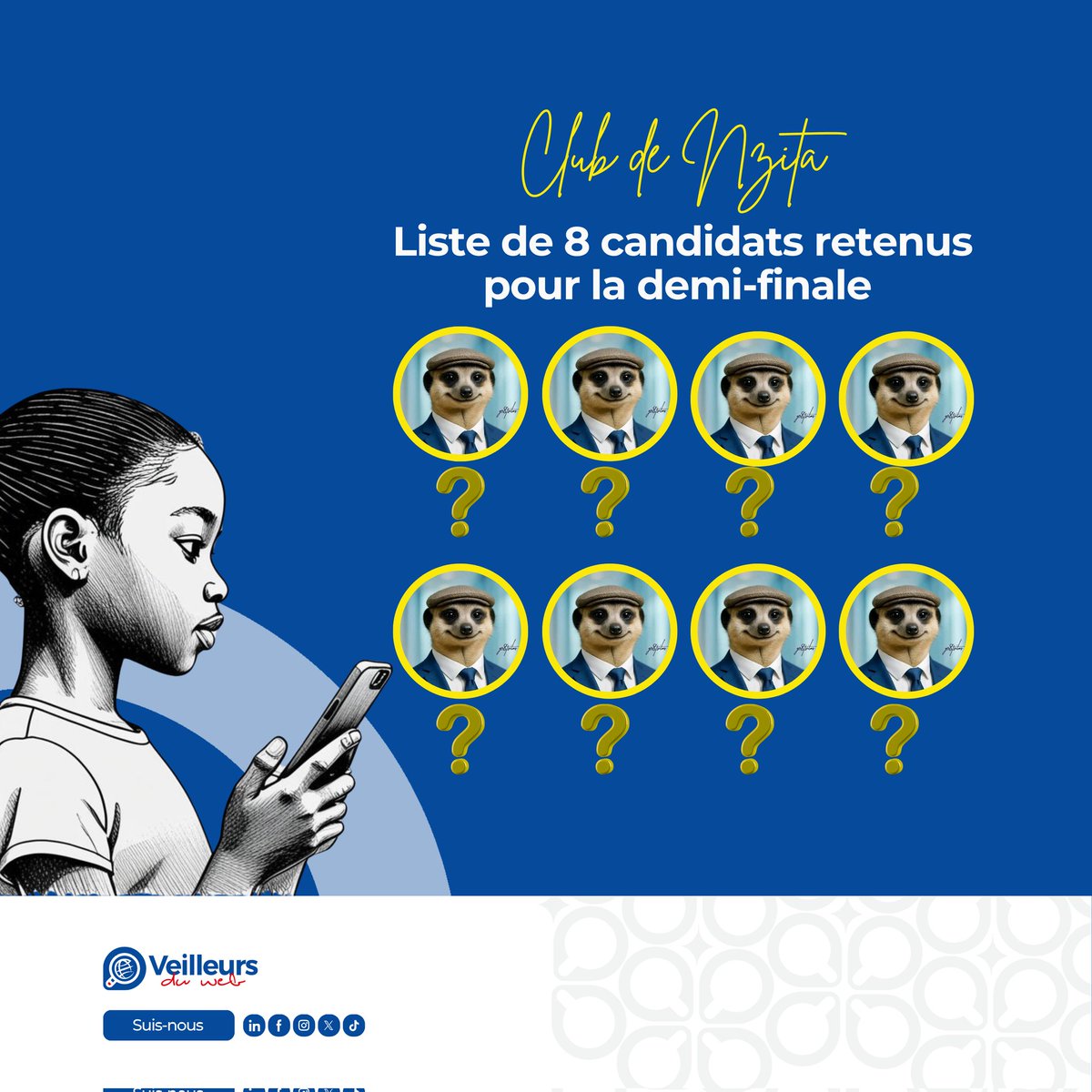 veilleursduweb's tweet image. Bonne nouvelle pour les participants au Challenge Club de Nzita 🎉

Le gars populaire est arrivé avec la liste des candidats retenus pour demi-finale, mais il a couvert leurs visages avec uniquement ses propres photos 🤦‍♂️.

Va vite vérifier ta boîte mail 📩 et viens nous révéler…