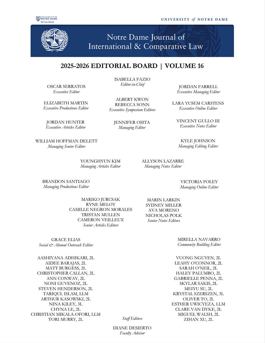 NDJICL's tweet photo. We are delighted to announce our new masthead for Volume 16! https://t.co/gpOGZei06J