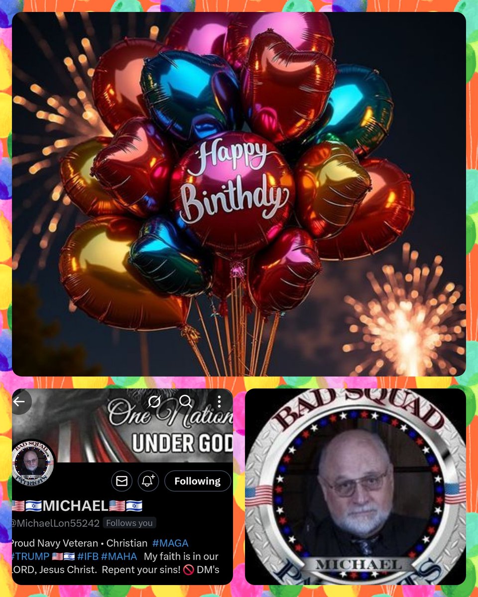 😇🪽BadGirl🦩🦩 (@bghatestrains13) on Twitter photo Please join me in wishing this amazing Patriot and Veteran the happiest of birthdays 🎂 🎉🎈🎁
Hope you have an amazing day Michael <a href="/MichaelLon55242/">🇺🇲🇮🇱MICHAEL🇺🇲🇮🇱</a> 🥳 Please join me in wishing this amazing Patriot and Veteran the happiest of birthdays 🎂 🎉🎈🎁
Hope you have an amazing day Michael <a href="/MichaelLon55242/">🇺🇲🇮🇱MICHAEL🇺🇲🇮🇱</a> 🥳