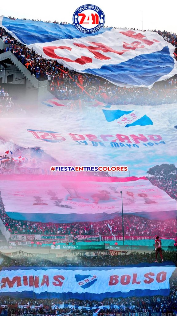 7411Hinchada's tweet photo. 4 telones en un mismo partido 🇫🇷Organización y compromiso para estar a la altura del decano del fútbol uruguayo. Una fiesta 100% hecha por hinchas para hinchas.

#FiestaEnTresColores https://t.co/SJsarBh8NK