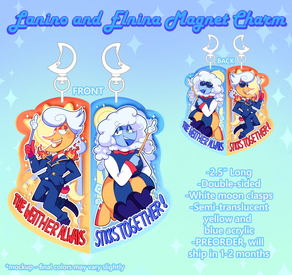 miaou_ml's tweet photo. One more week before I cap the stock on these! After July 16th their availability will be very limited, so grab 'em while you can!
#deltarune #tenna #spamton #lanina #elnino https://t.co/XXmNo12ctC