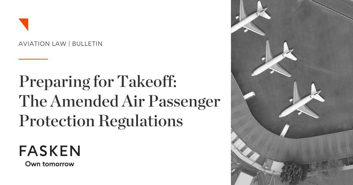 Canada is overhauling its Air Passenger Protection Regulations to better address delays, compensation &amp; communication.  Our latest #AviationLaw bulletin breaks down what airlines &amp; passengers need to know: ow.ly/Rl0150Wk4UE #Fasken #Transportation