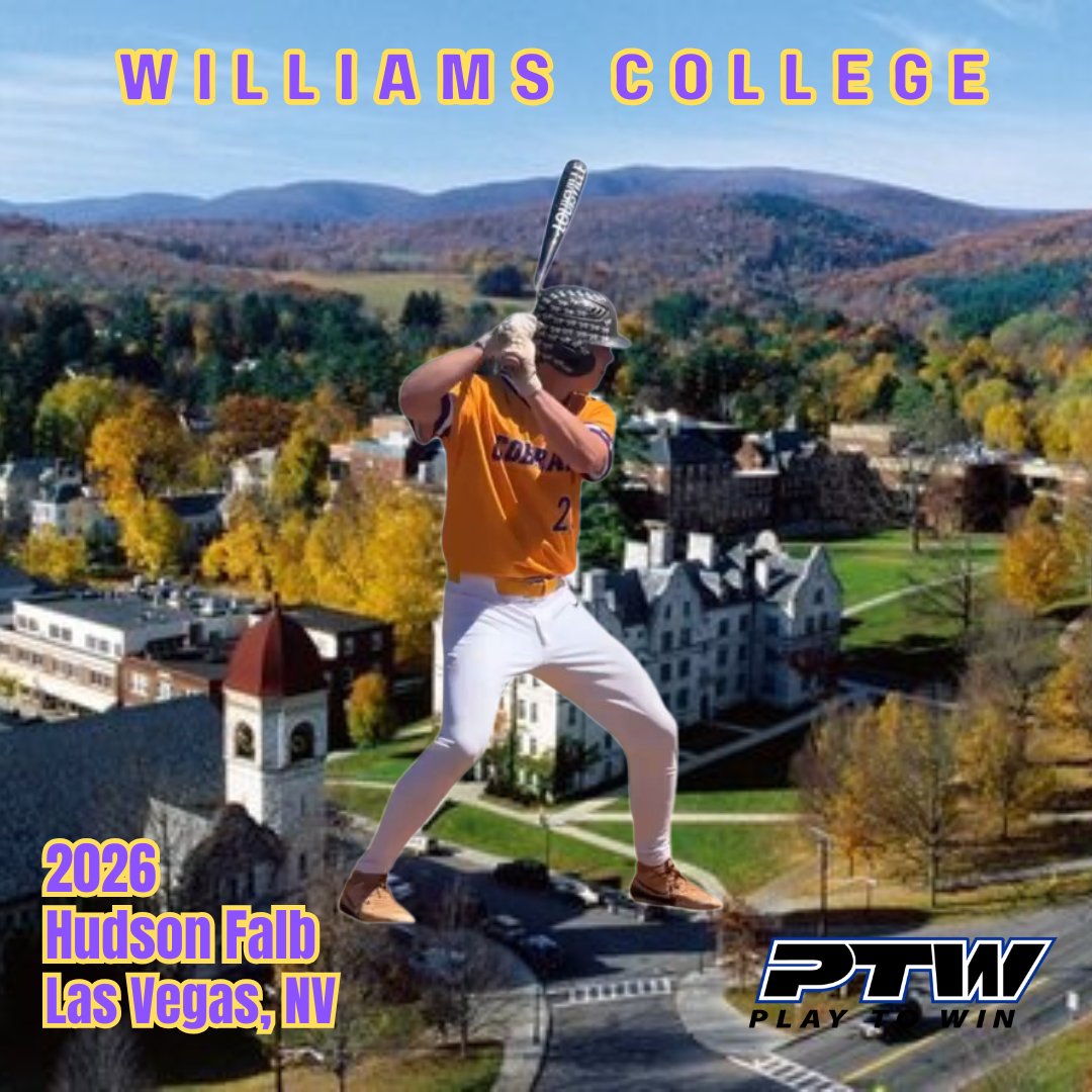 Hudson Falb (2026 - NV) is excited to commit to the admissions process at Williams College.
<a href="/EphsCollBB/">WilliamsCollegeBaseball</a>
#itscooltobesmart