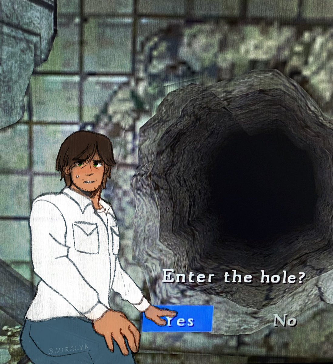 looks like the hole’s getting bigger… #silenthill