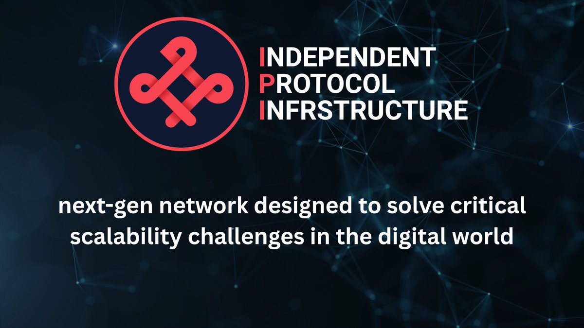 ipicoin_com's tweet image. The future of blockchain is now! Discover Independent Protocol Infrastructure (IPI) – a next-gen network designed to solve critical scalability challenges in the digital world. Our innovative technology paves the way for mass blockchain adoption. Follow us to stay updated on this…