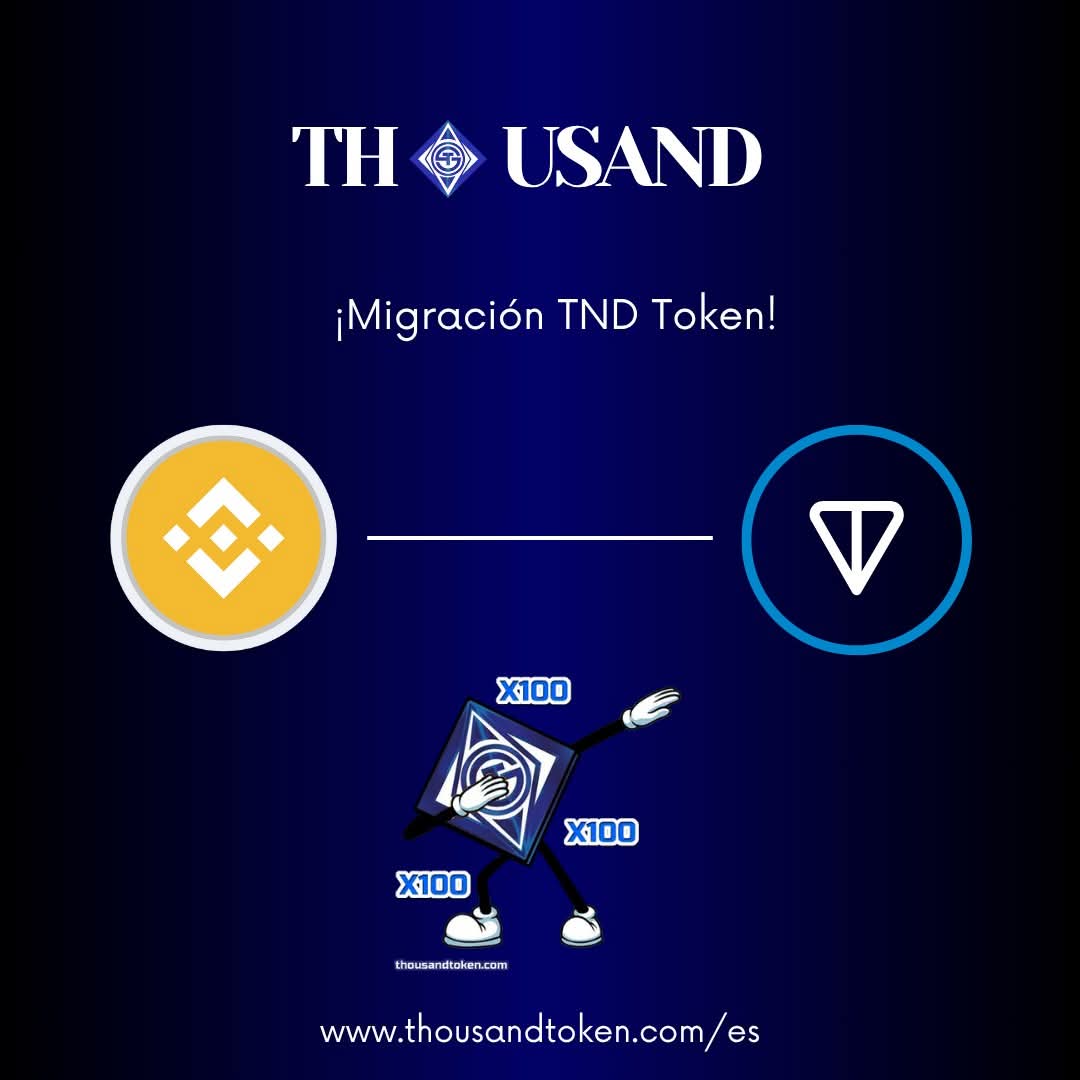 ThousandToken's tweet photo. TND Token migration is live! π
This transition is part of our evolution toward a multi-chain ecosystem. ππ
Deadline to complete the form:
From July 10, 2025 to July 30, 2025
TND holders, please complete this form π https://t.co/VPy0xA2PqA
#thousandtoken #Latam #Web3 https://t.co/QlaTWjBigK