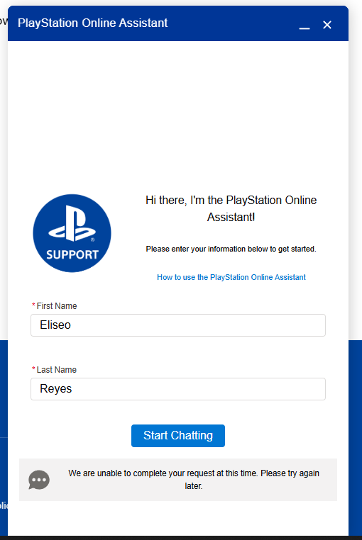 elian03's tweet photo. @PlayStation I’ve been trying to contact your support for more than 5 days now, and no one has responded. This is extremely frustrating and disappointing. When a customer encounters a problem receiving a code that has  been redeemed—they should have a reliable way to get help. https://t.co/LbpWHUtzK7
