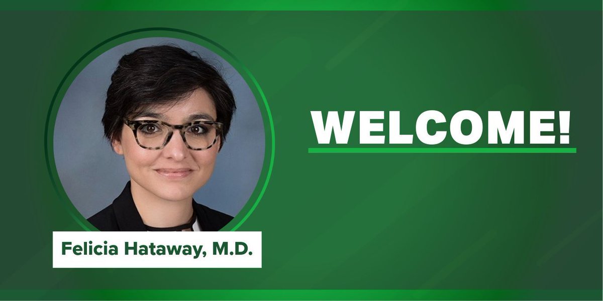 We are pleased to welcome Felicia Hataway, M.D. to the <a href="/UABHeersink/">UAB Heersink School of Medicine</a> Department of Neurology's faculty as assistant professor. We're glad you're here, Dr. Hataway!