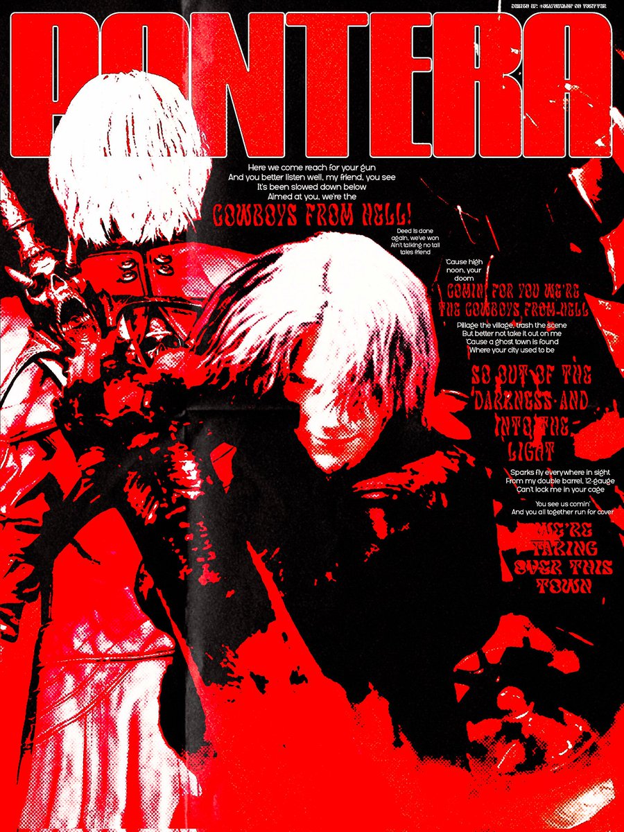 waynevamp's tweet image. Dante &amp;amp; PANTERA, "Cowboys From Hell" 🎸

#DMC #DanteSparda #Dante #DevilMayCry #DMC5