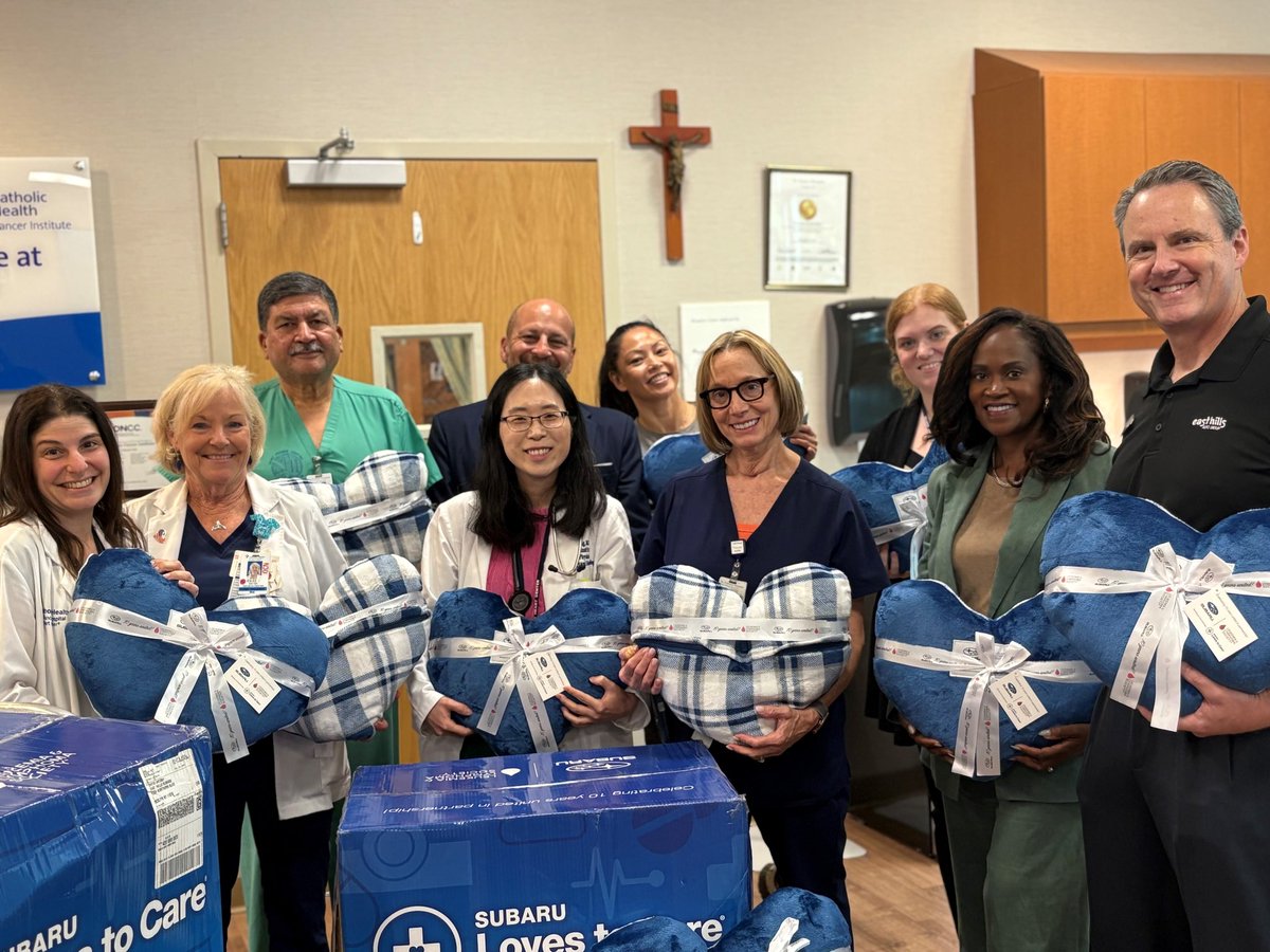 StFrancis_LI's tweet image. Phil Wolhar is known as the “Miracle Man,” recovering from a brain clot. 8 years later, Phil makes his annual visit to the Cancer Institute to donate blankets on behalf of the Leukemia and Lymphoma Society for our patients to help provide a bit more comfort during their treatment