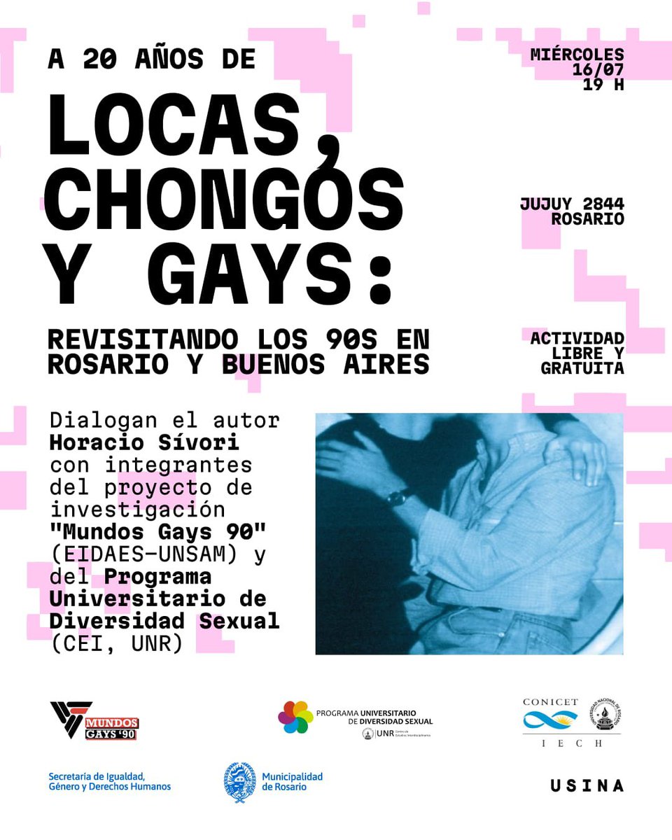 🎉🏳️‍🌈El miércoles 16/7 nos vemos en <a href="/LaUsinaSocial/">La Usina Social</a> en Rosario para revisitar este clásico hermoso “Locas, chongos y gays”