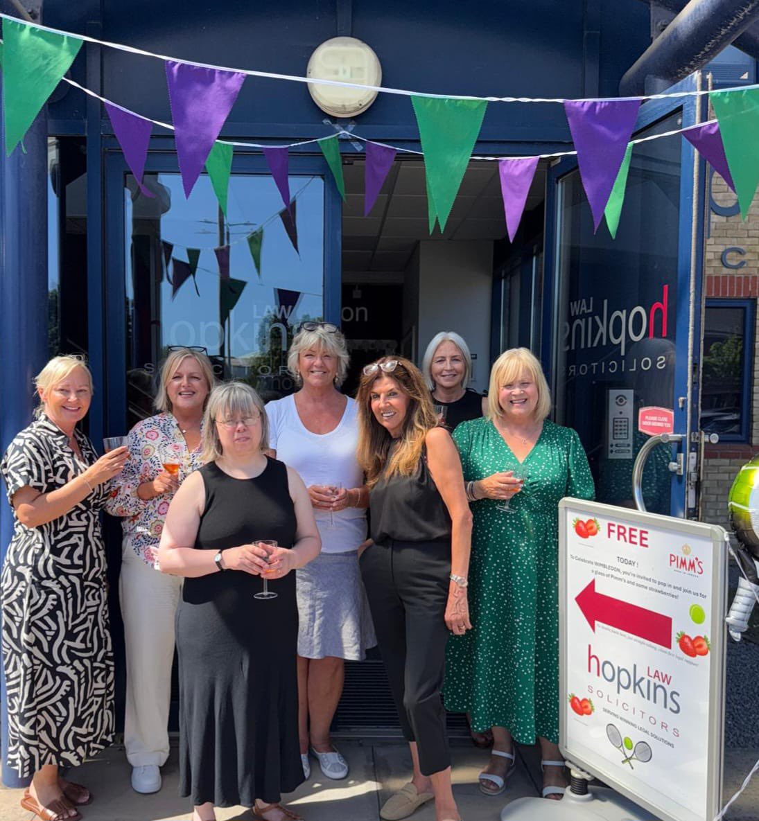 HopkinsLawLtd's tweet image. Some of our fabulous staff cooling down with a little light refreshment after a busy day in the Cardiff office. 😉 #pimmsoclock