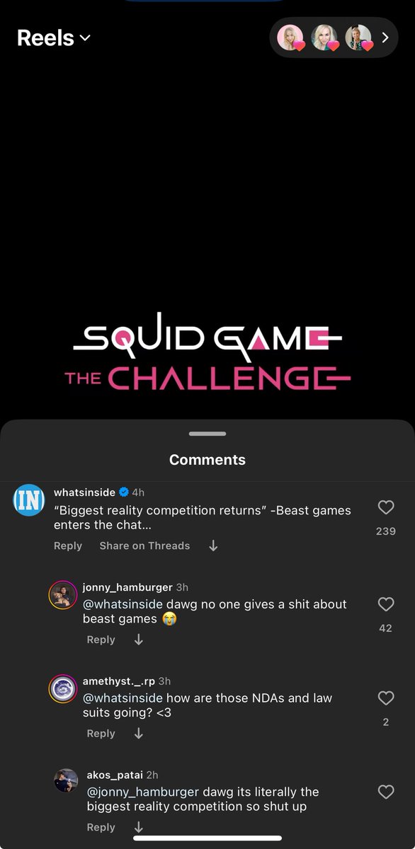 whatsinside's tweet image. I’ve angered the Squid Games Reality show Netflix fans. Now I’m genuinely curious, which show is bigger and has higher viewership? Squid Games or @MrBeast Beast games?