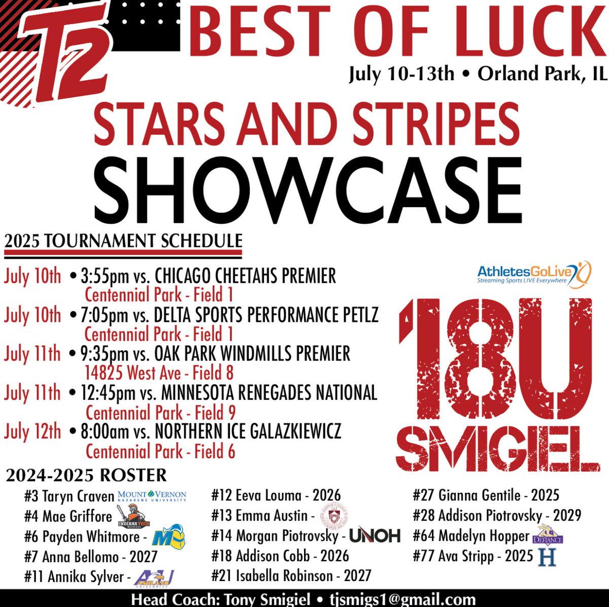 So excited we have 2 games today come check us out!! <a href="/T2Smigiel/">T2Smigiel</a> <a href="/coach_toric/">Tori Constantin</a> <a href="/avrey_steiner/">Avrey Steiner</a> <a href="/CoachBurns17/">Matt Burns</a> <a href="/kayla_noch/">Kayla Noch</a>