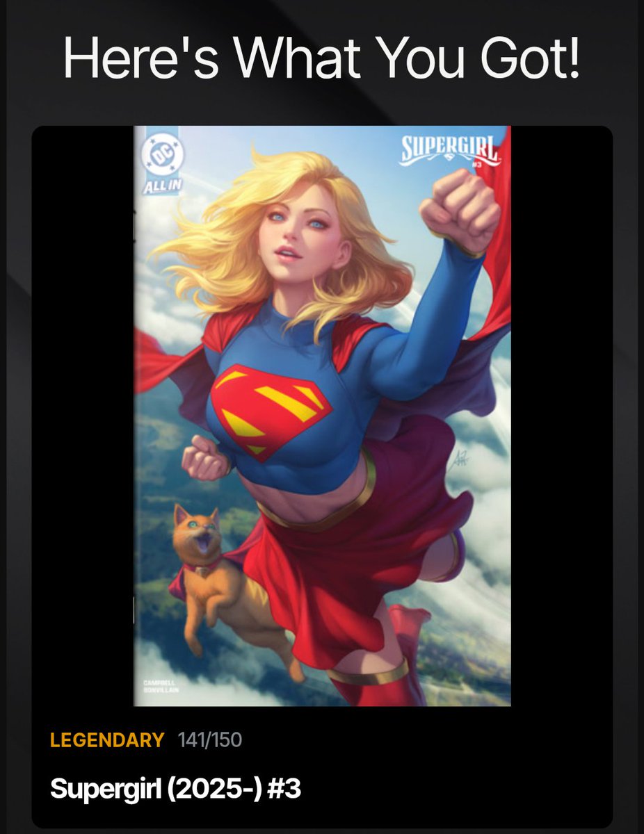 RedxCarbon's tweet image. Just minted off @CandyDigital
candy.io/dc/editions/ed…

Gorgeous Cover B by the Legendary @Artgerm

@DCOfficial @DC3Collectibles #DC3 #DCNFT #Supergirl @futureverse