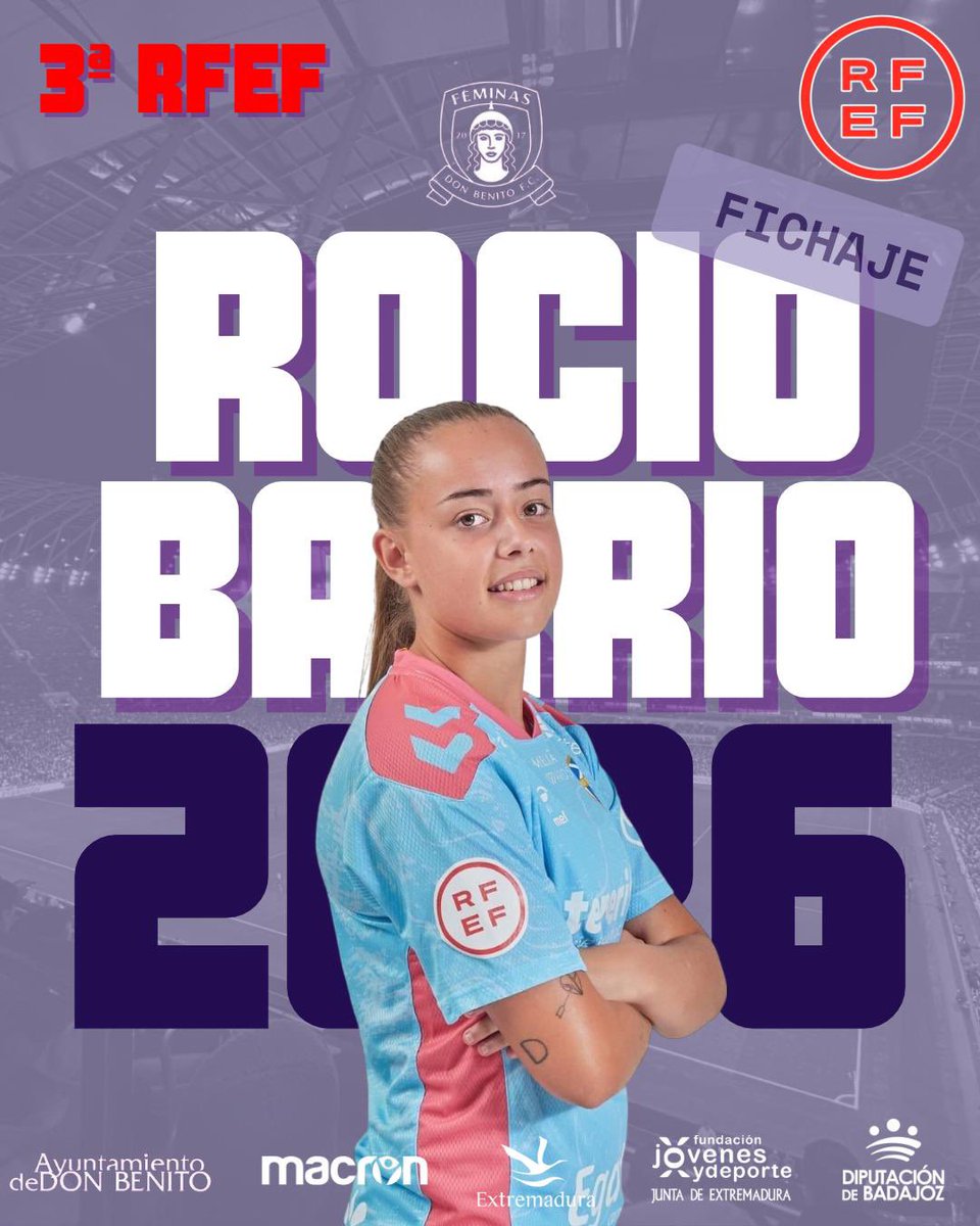 Siguiente fichaje esta vez para la portería llega ROCÍO con varios años a la espalda en el BETIS y conocedora de la categoría es una portera contundente,siempre bien posicionada y con grandes reflejos, segura en el mano a mano y domina con solvencia el juego aéreo. BIENVENIDA