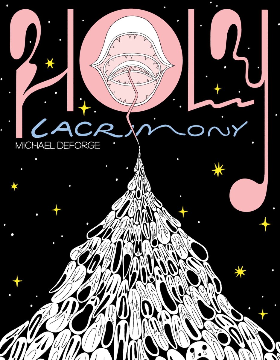 Under_Radar_Mag's tweet image. Check out our review of avant-garde comic creator Michael DeForge’s new graphic novel, Holy Lacrimony, from @DandQ : undertheradarmag.com/reviews/holy_l…