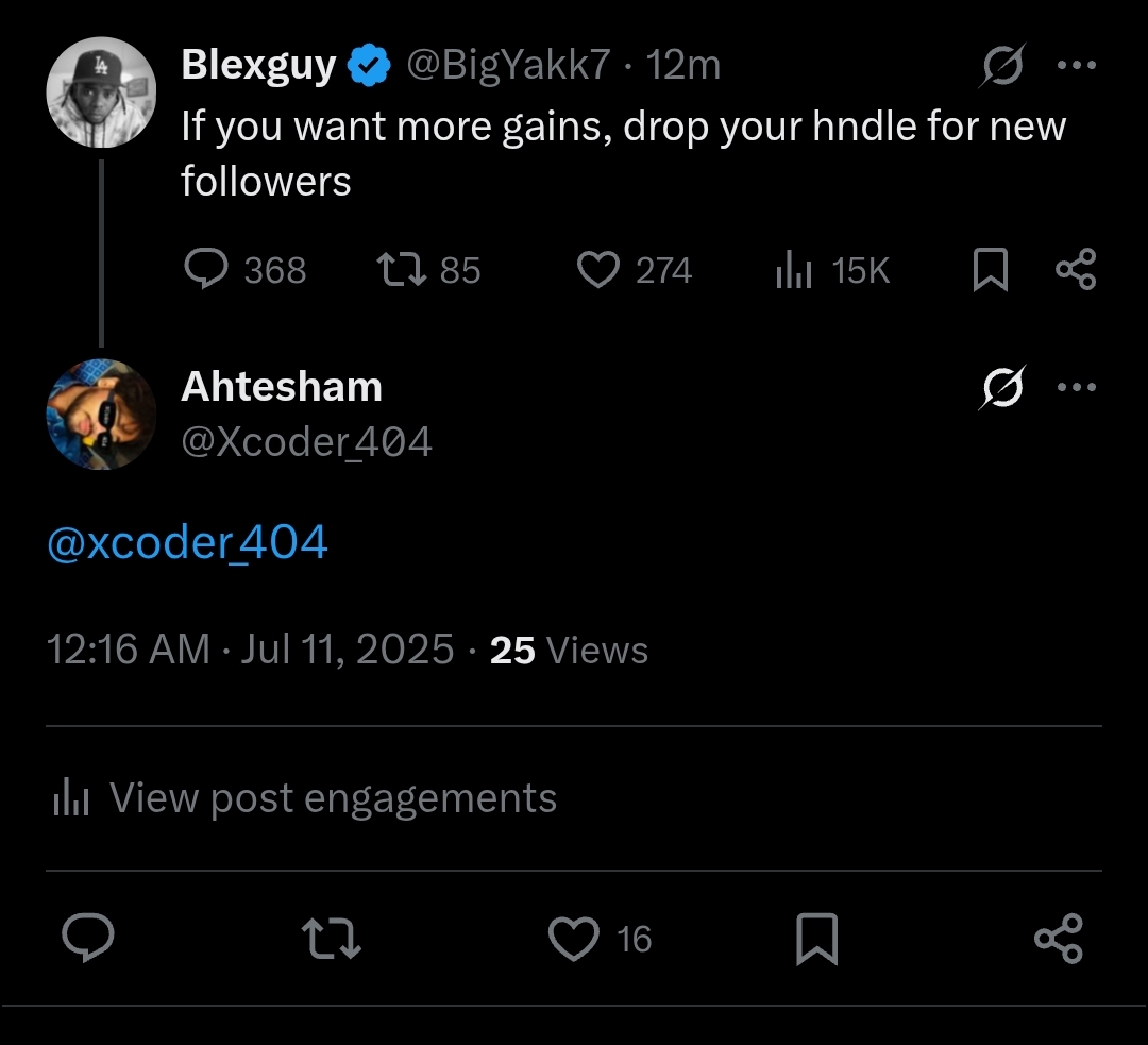 Xcoder_404's tweet image. Just one reply gets most no of likes in 5 minutes than all my 150+ tech learning and building posts. 😮💨