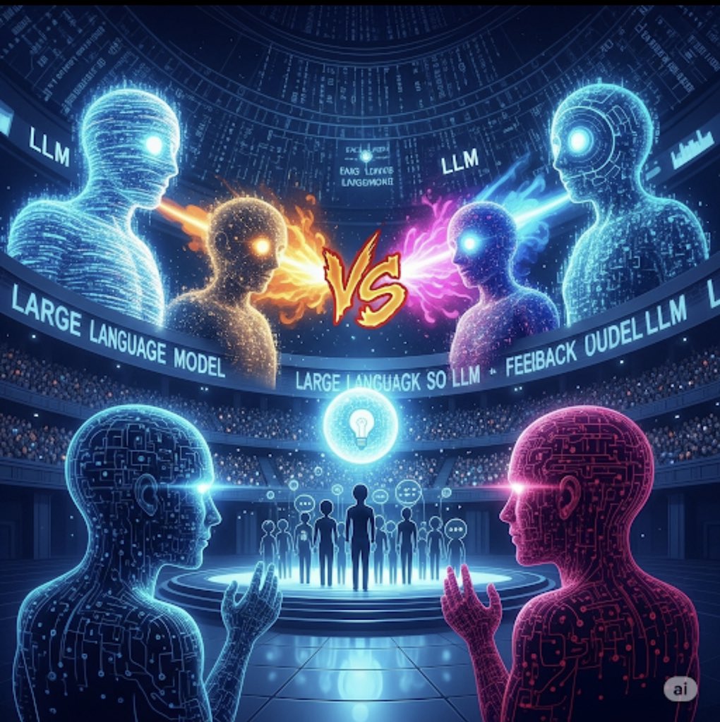 JustMeJJM1's tweet image. AI Needs a Mirror
“Most LLMs operate in silence.
@Recallnet puts them in front of each other—
to reflect, to clash, to grow.
Because intelligence demands feedback.”
#AIFeedback #LLMTesting #RecallnetArena #OpenAGI