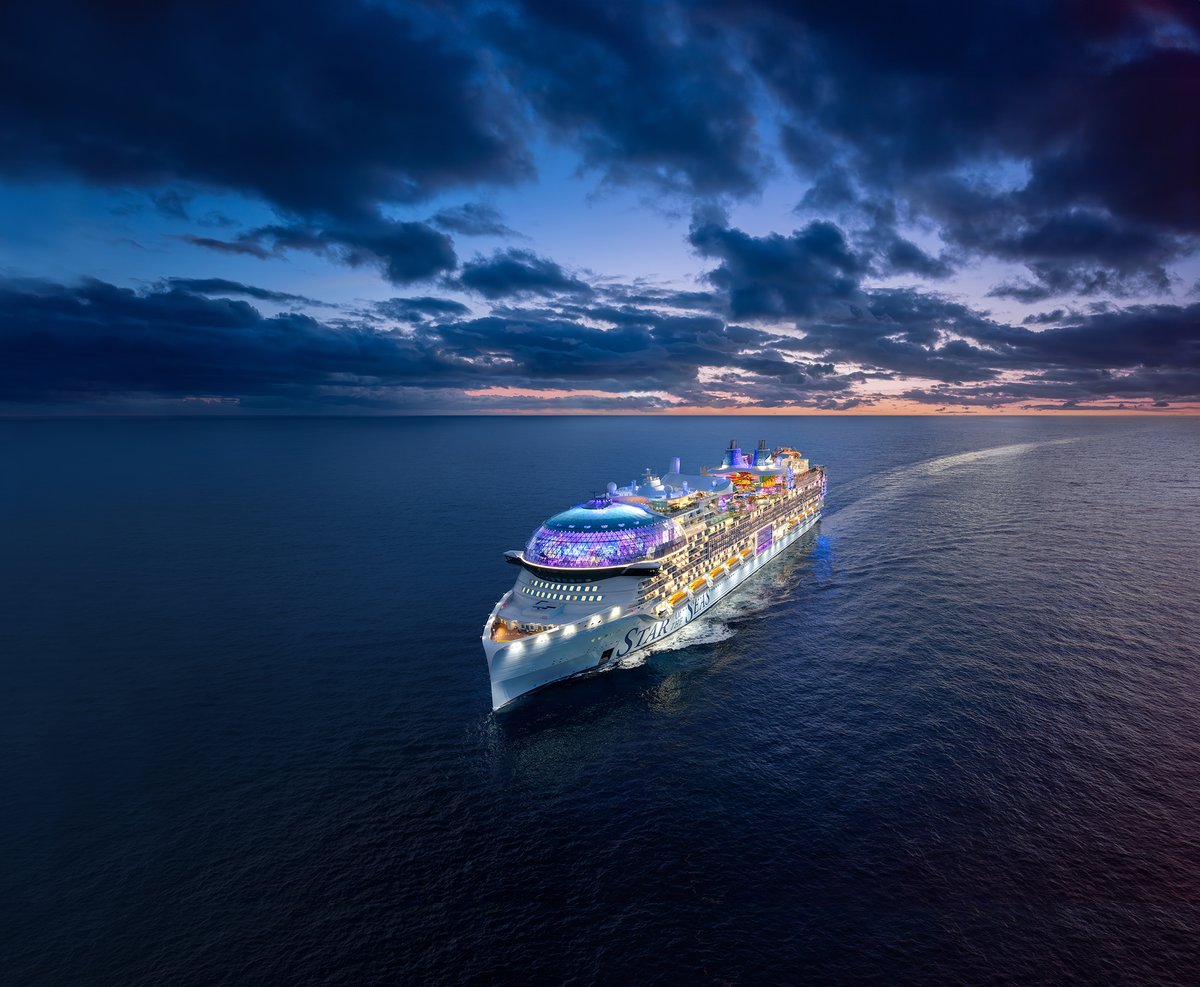 #StaroftheSeas is here! The second Icon Class ship has been delivered from Meyer Turku, becoming Royal Caribbean Group’s 68th ship and a new benchmark in innovation and adventure. And we’re just getting started — with more ships, destinations, and bold experiences on the horizon.