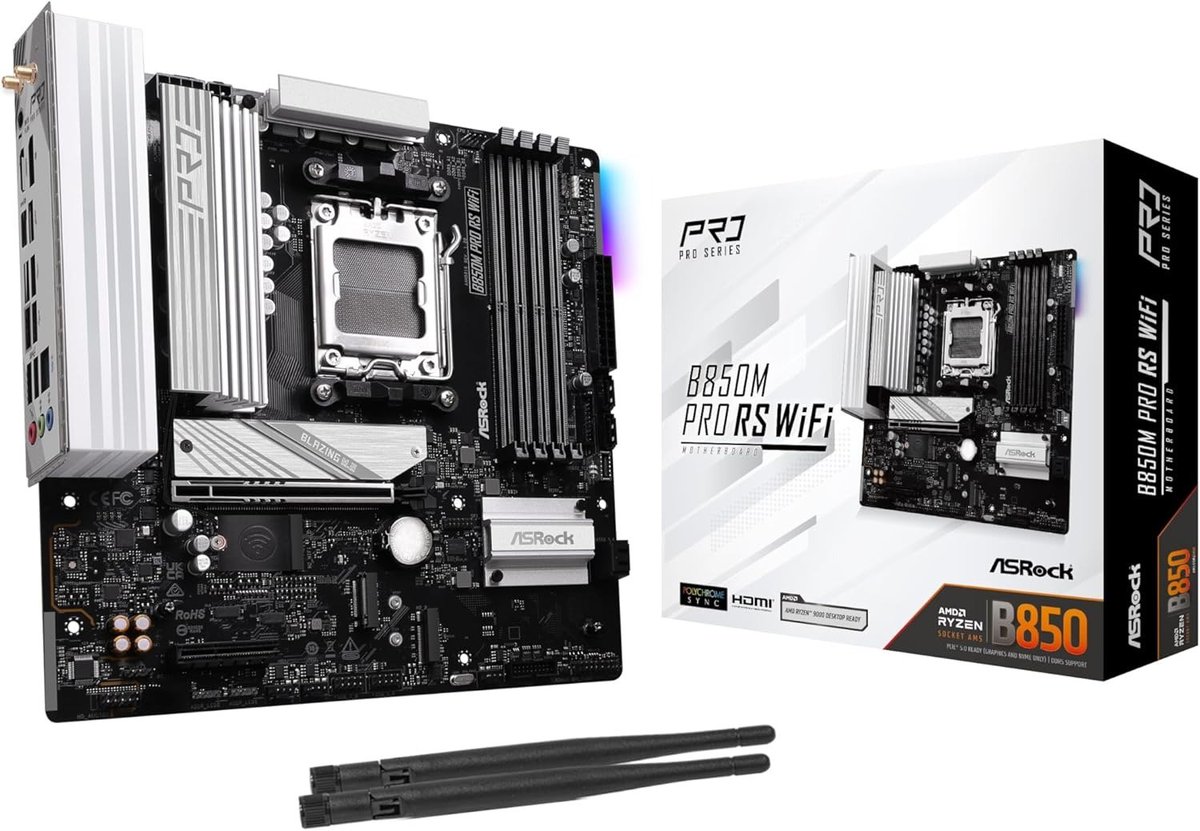 ASRock AMD B850M Pro RS WiFi Disponível para Importação 🇺🇸🇺🇸

✈️Consulte prazo no Privado mas nosso prazo medio esta em 18 - 29 dias Úteis.

🔹 Chipset AM5
🔹 4 x DDR5 DIMMs Supports Dual Channel, up to 8000+ (OC)
🔹 1 PCIe 5.0 x16, 1 PCIe 4.0 x4

R$ 879,90 Via Pix
R$ 1.029,90 em