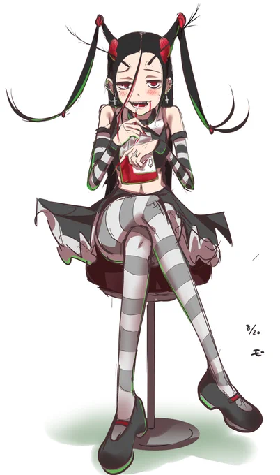 キャラデザが尖ってたときの絵見て