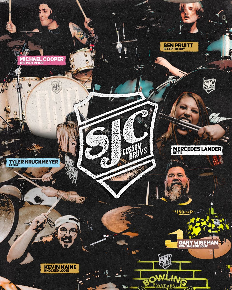 AFTERSHOCKSAC's tweet image. We have teamed up with @SJCDrums to create a 1 of 1 custom Aftershock Snare Drum to give to one lucky fan along with 2 4-Day VIP passes. Catch SJC drummers in @KnockedLoose, @ThePlotInYou, @BFSRocks, @OfficialKittie, @ATTILAga, @SleepTheoryBand, and more this October in…