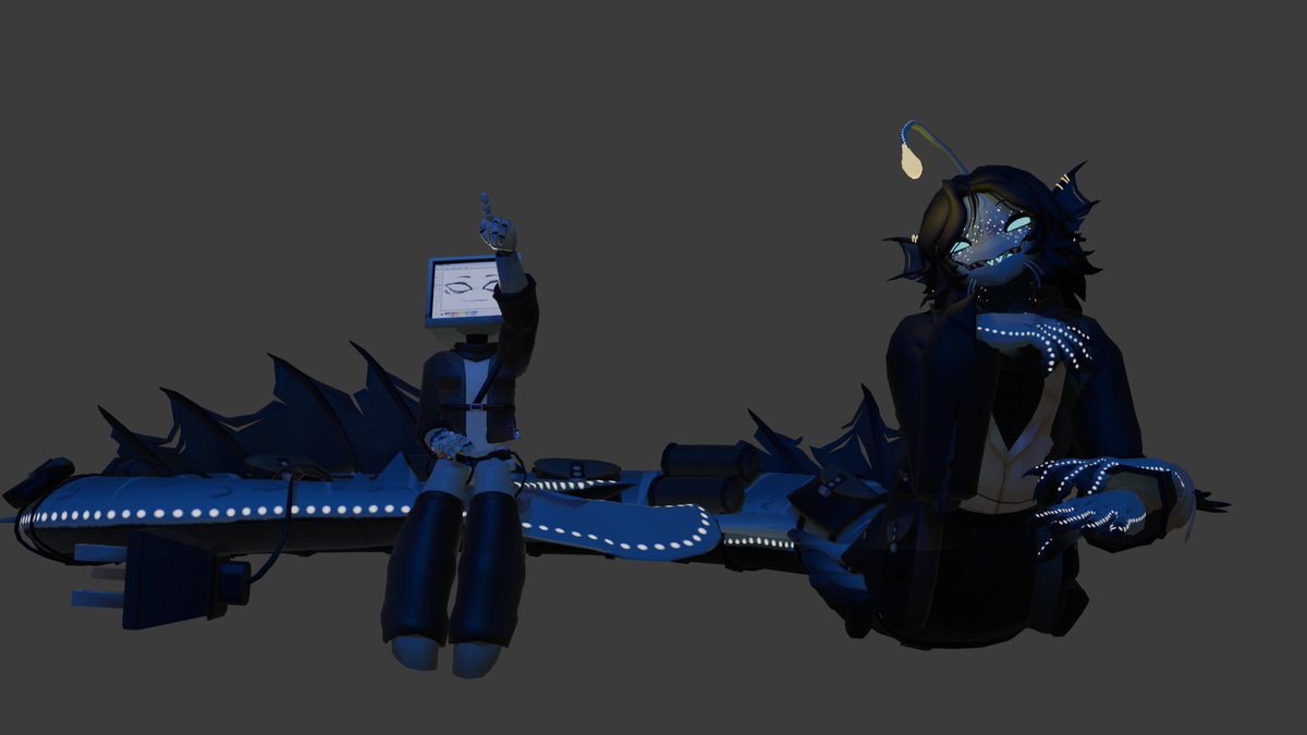 AureleianError's tweet image. Renders!! pAInter by Cynazumii (Edited by me.) Sebastian by Inkybelle! (Purchased Model.)
