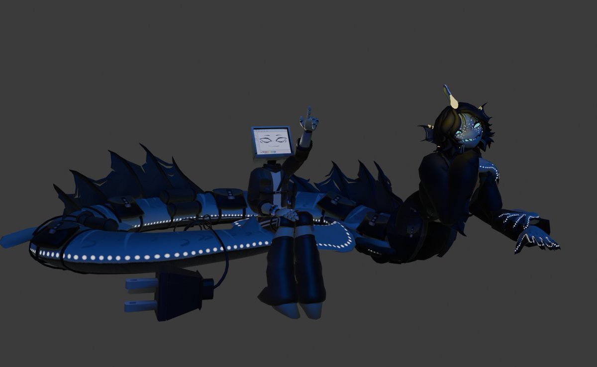 AureleianError's tweet image. Renders!! pAInter by Cynazumii (Edited by me.) Sebastian by Inkybelle! (Purchased Model.)